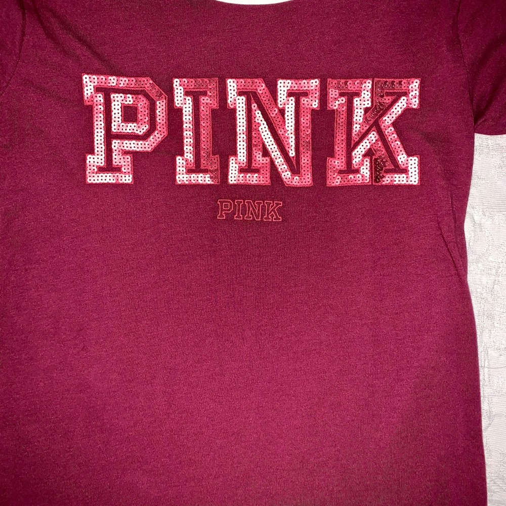 Victoria Secret PINK T-shirt with sequins - Picture 2 of 3